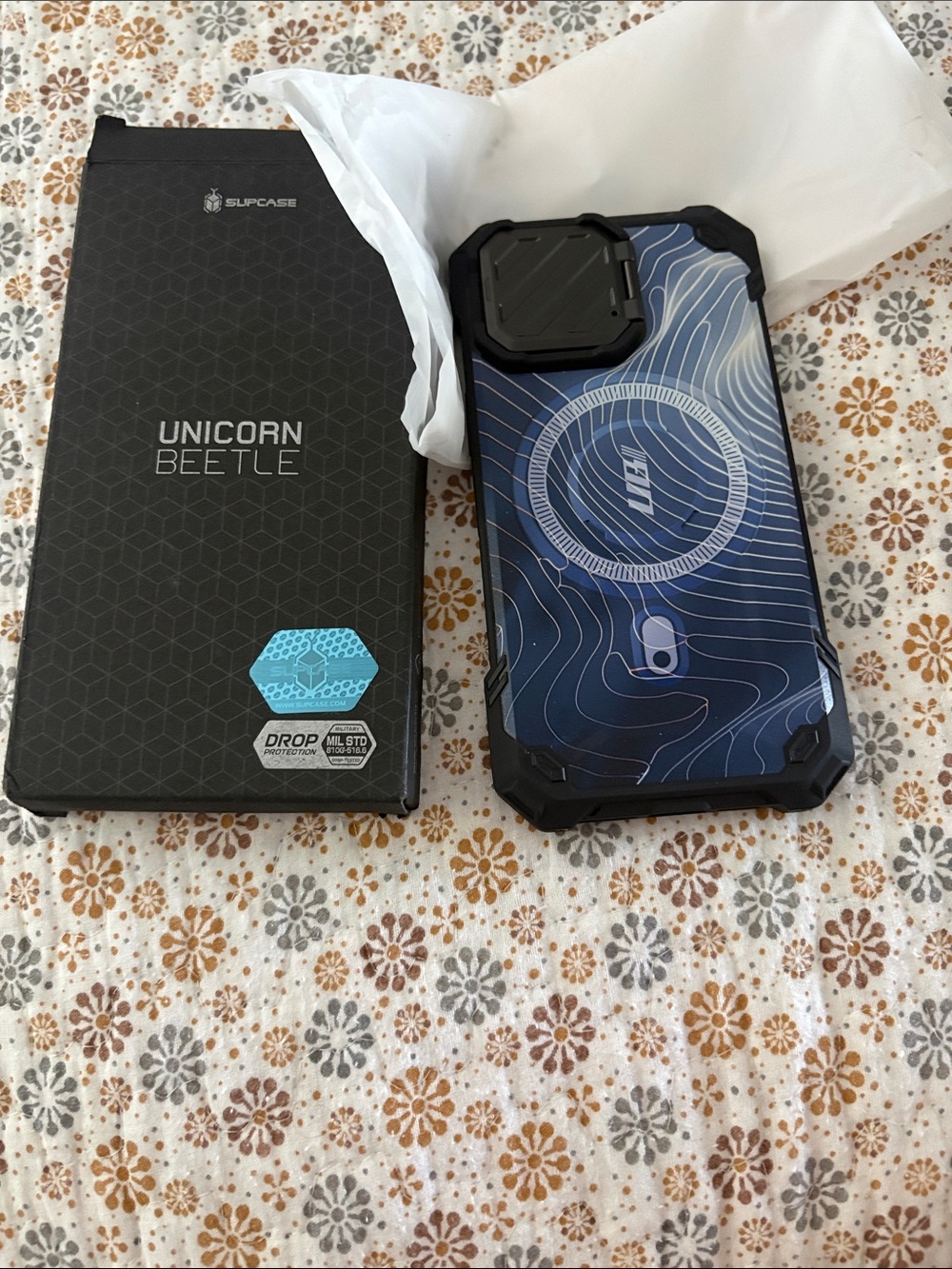 SUPCASE Unicorn Beetle Rugged Blue Protective Phone Case